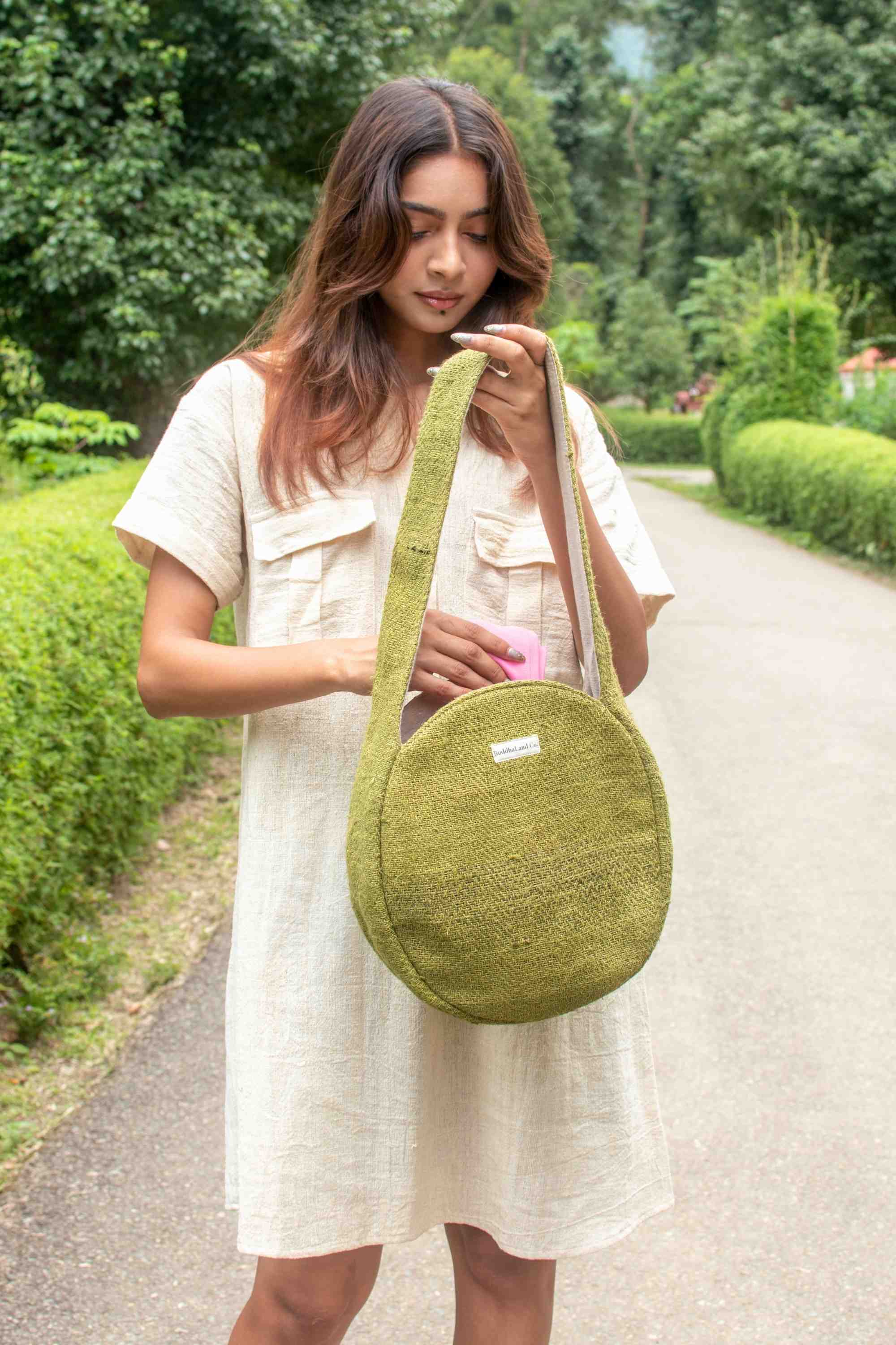 Versatile Bozi Hemp Handbag by Buddhaland UK